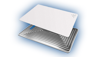 Razer Invicta Mercury Edition Dual surface mouse mat Robust aluminum baseplate RZ02-00860200-R3M1